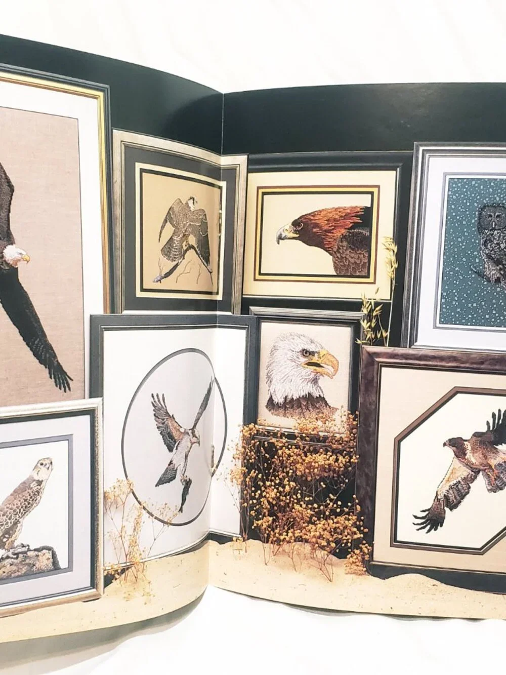 Majestic Birds of Prey Cross Stitch Booklet 1991 Cross My Heart CSB63 Bald Eagle